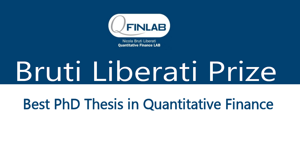 Best PhD Thesis in Quantitative Finance