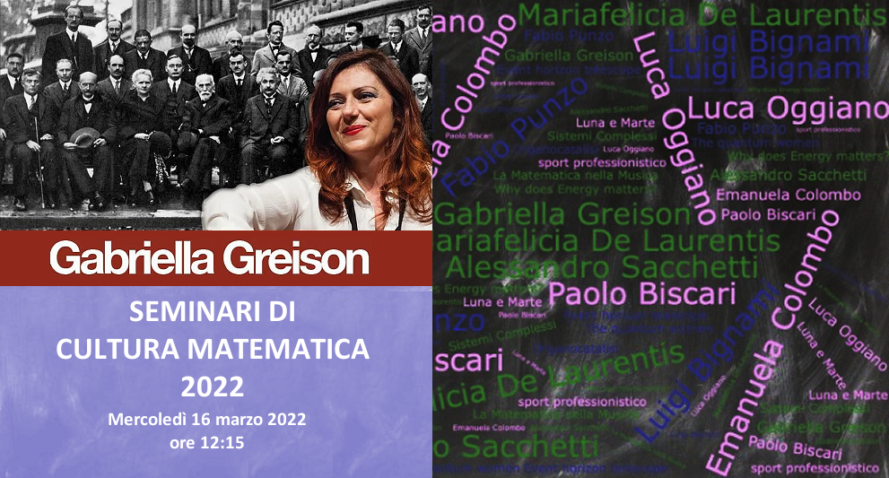 Seminari di Cultura Matematica 2022