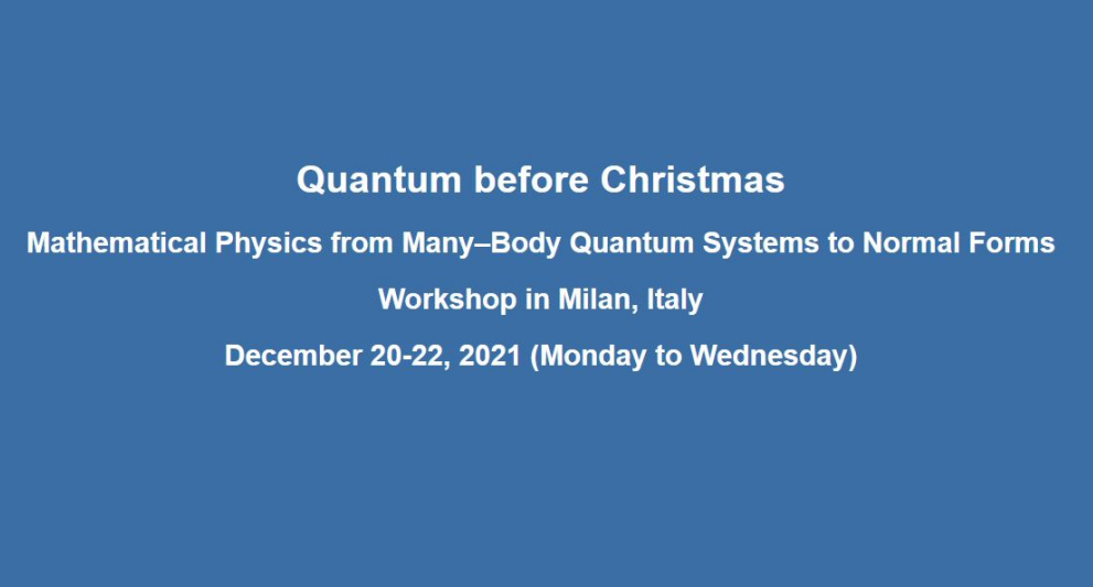 Quantum before Christmas
